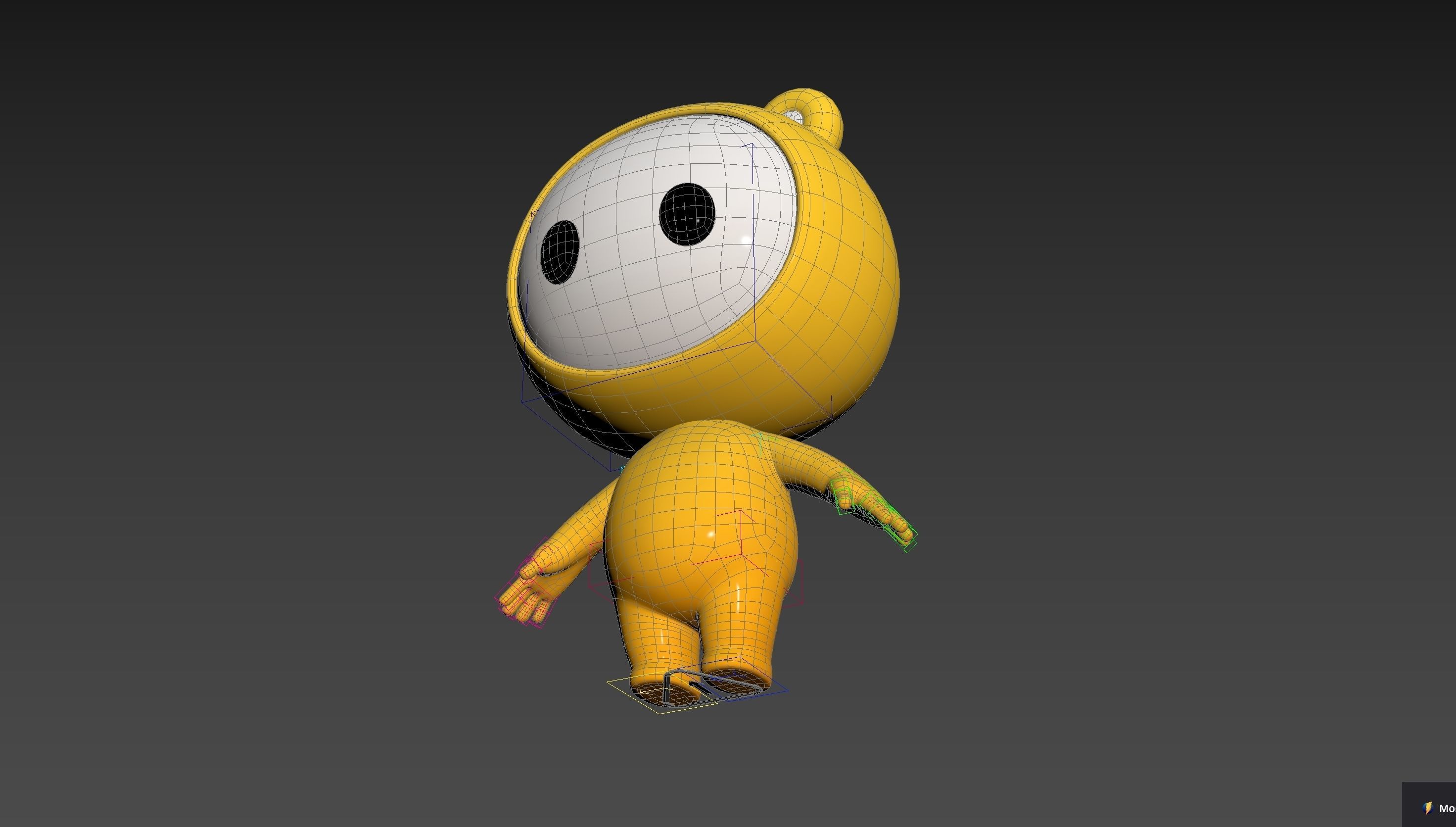 Character264 Rigged Mascot 3D model_36