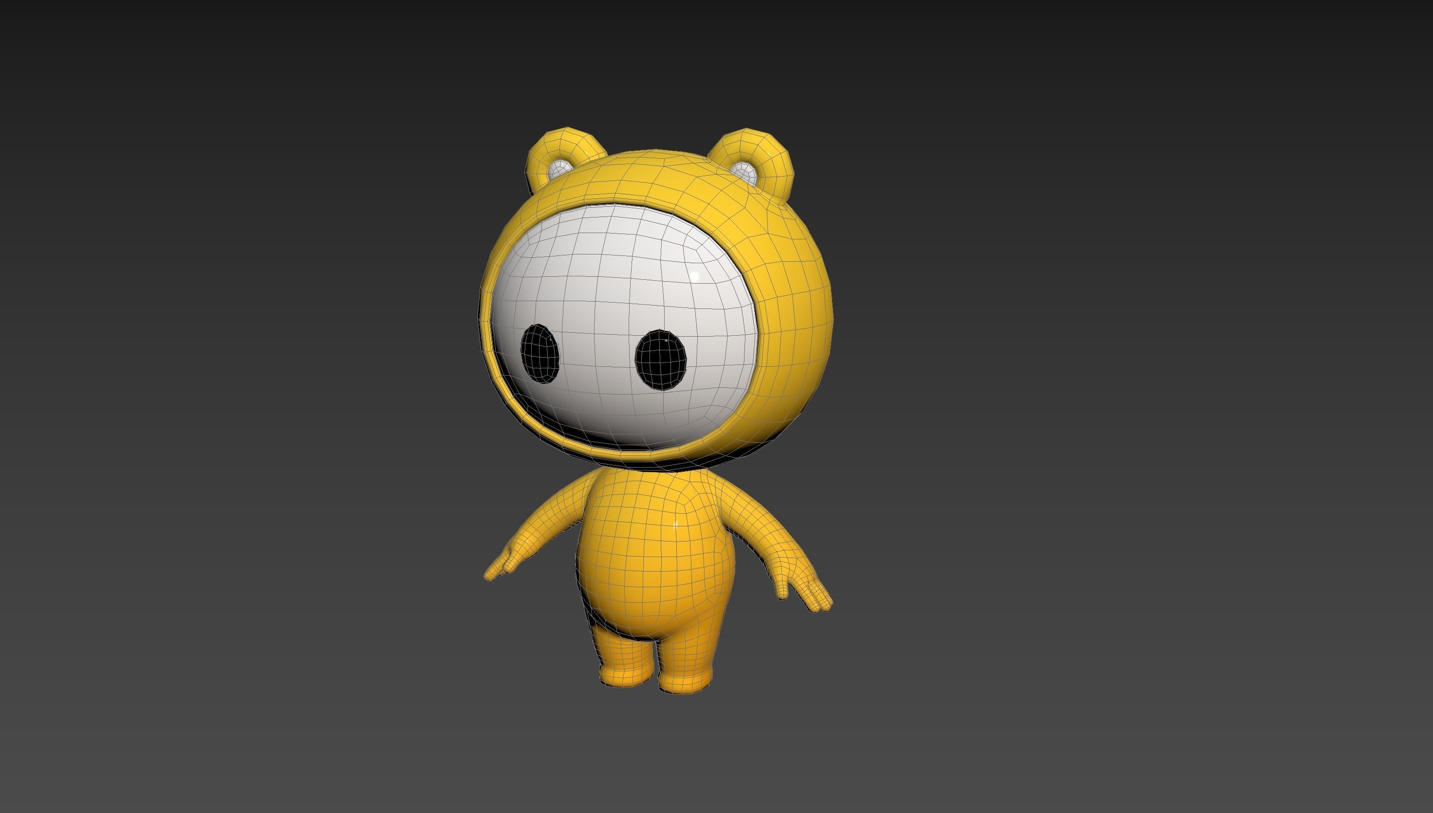 Character264 Rigged Mascot 3D model_17