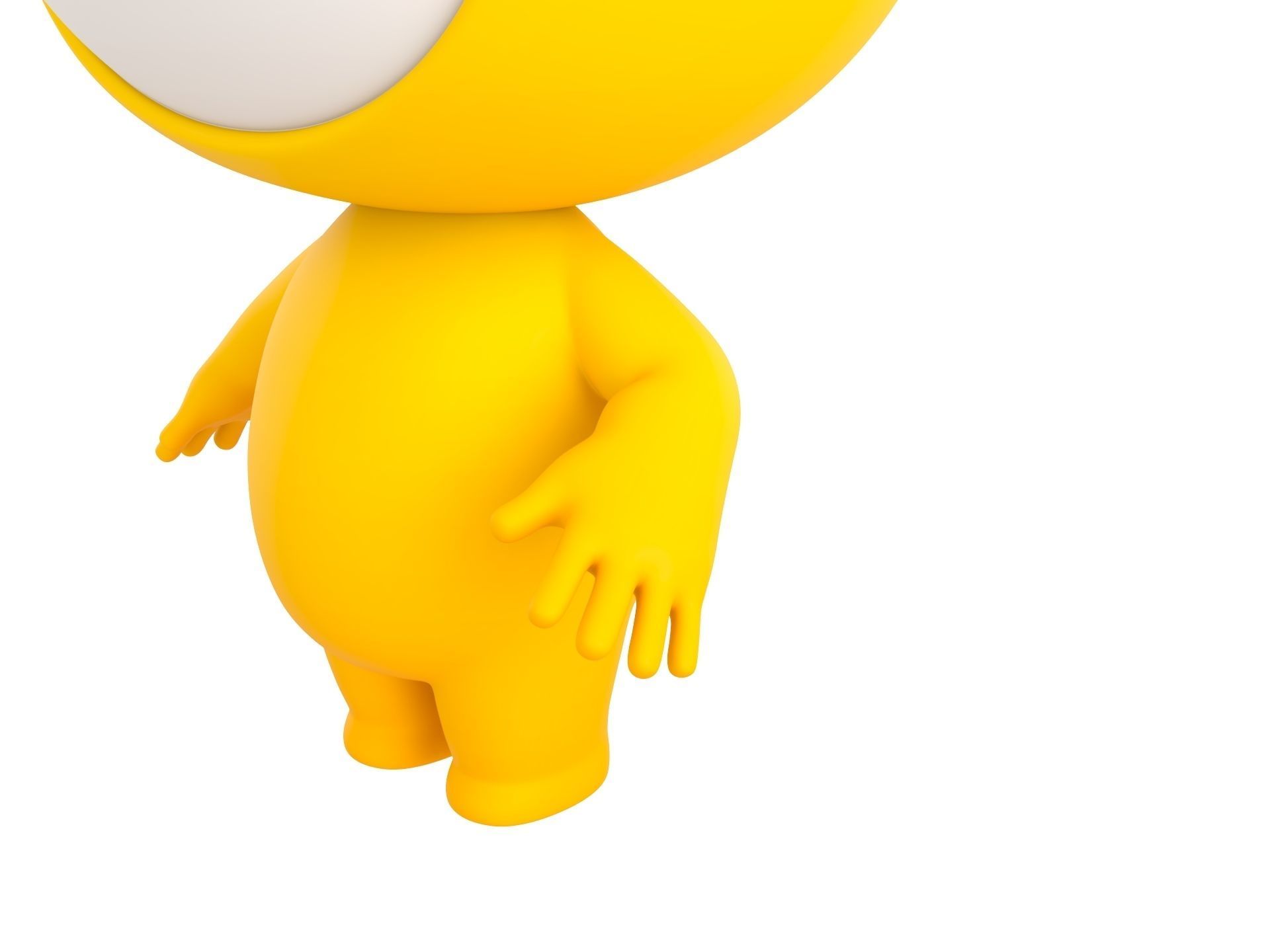 Character264 Rigged Mascot 3D model_2