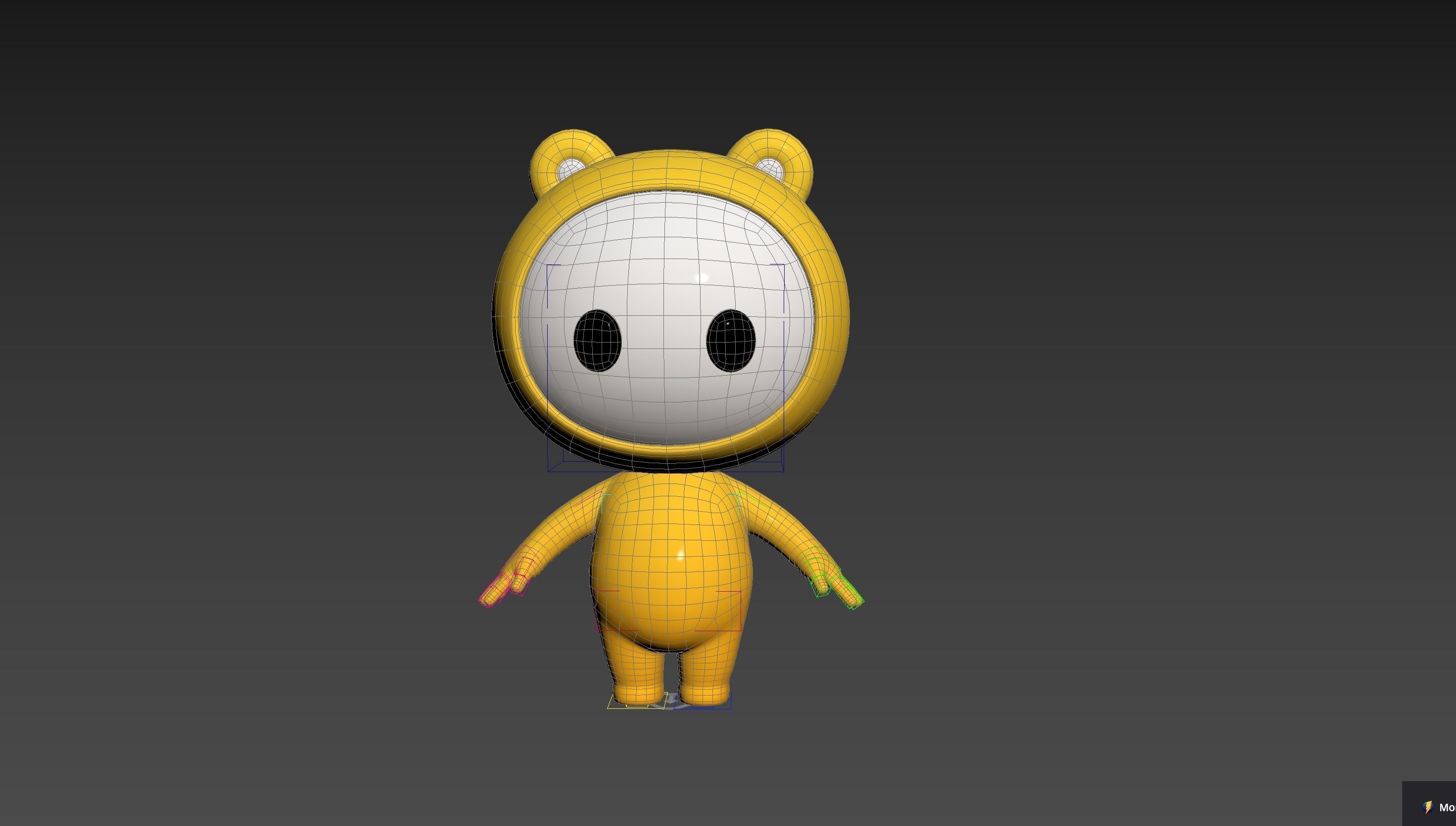 Character264 Rigged Mascot 3D model_28