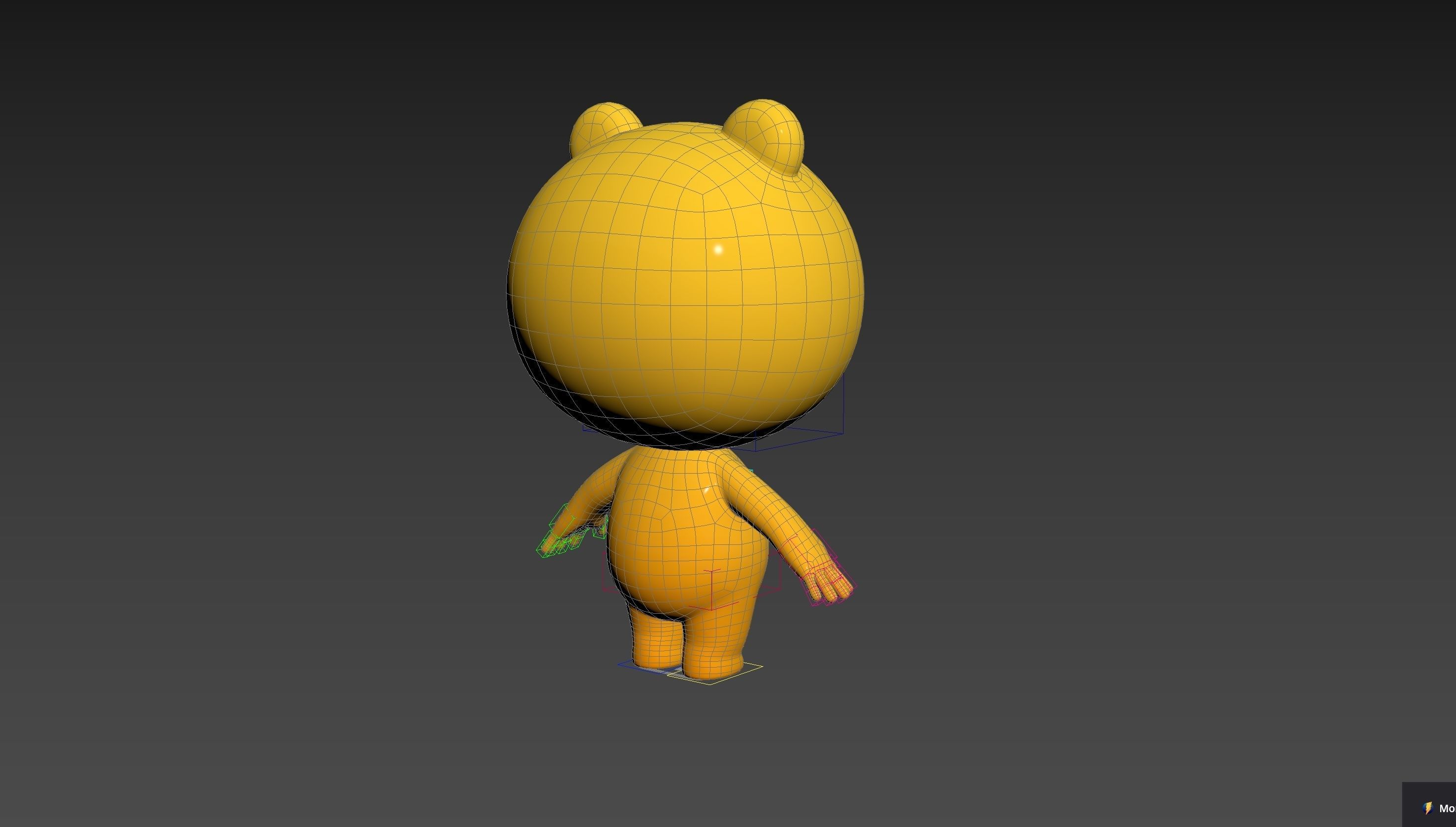 Character264 Rigged Mascot 3D model_31
