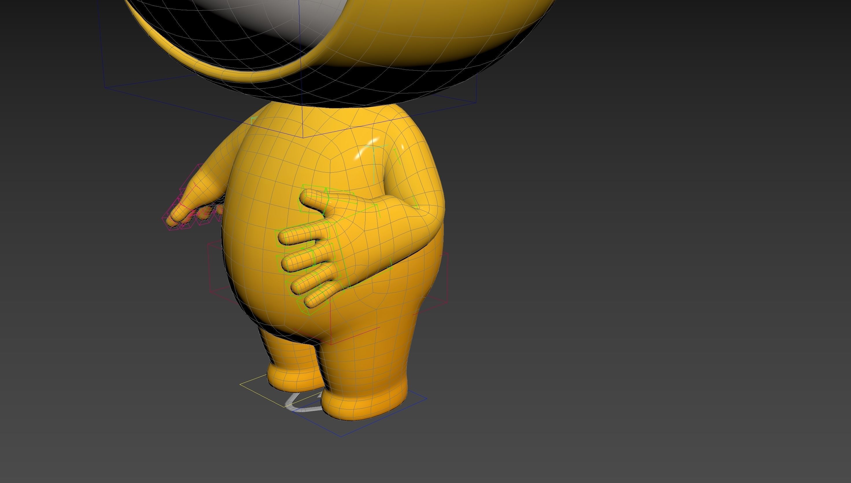 Character264 Rigged Mascot 3D model_23