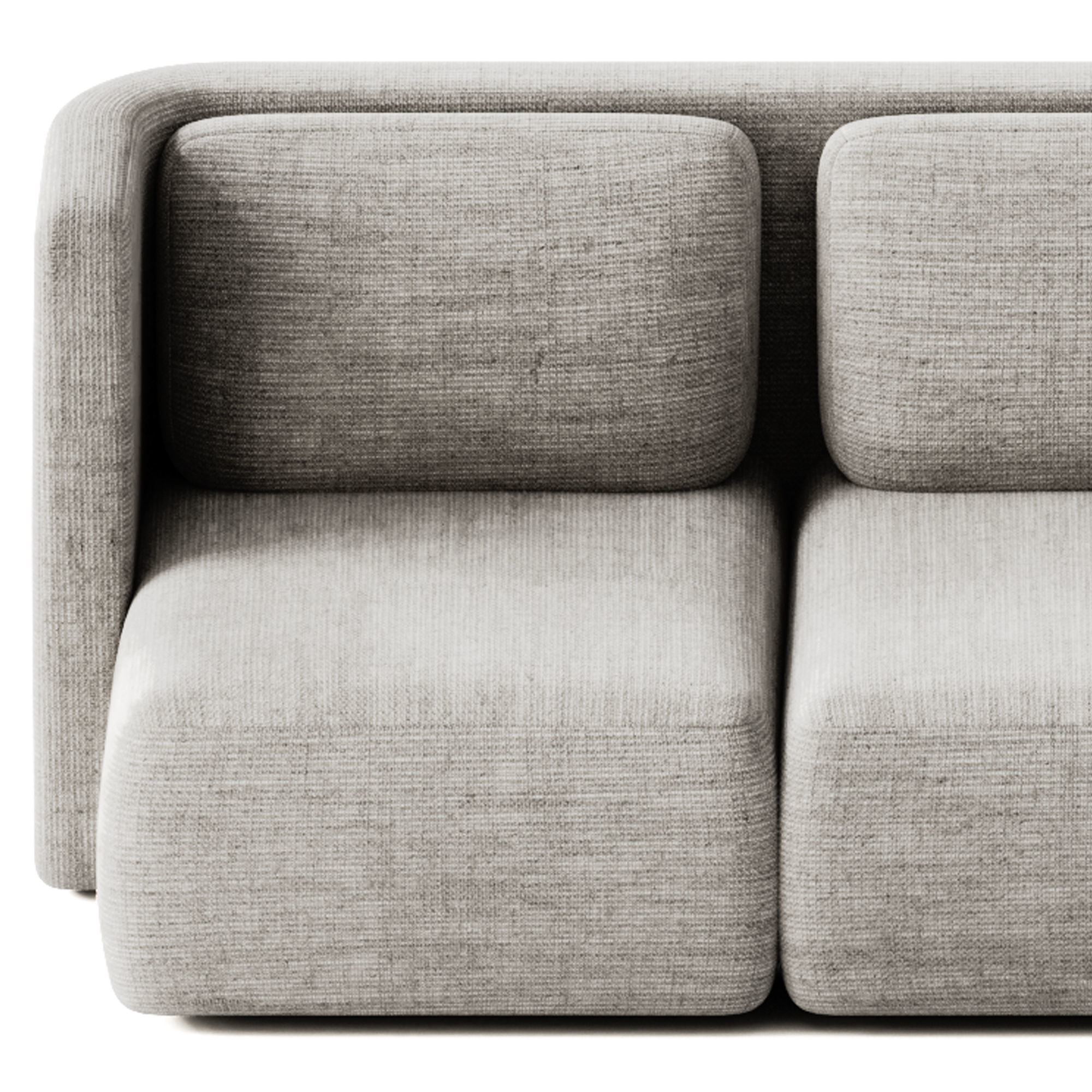 GALA Modular fabric sofa Composition 4 by Saba Italia 3D model_2