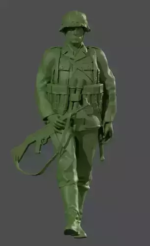 ww2 ger soldier walk 1-35 3D print model