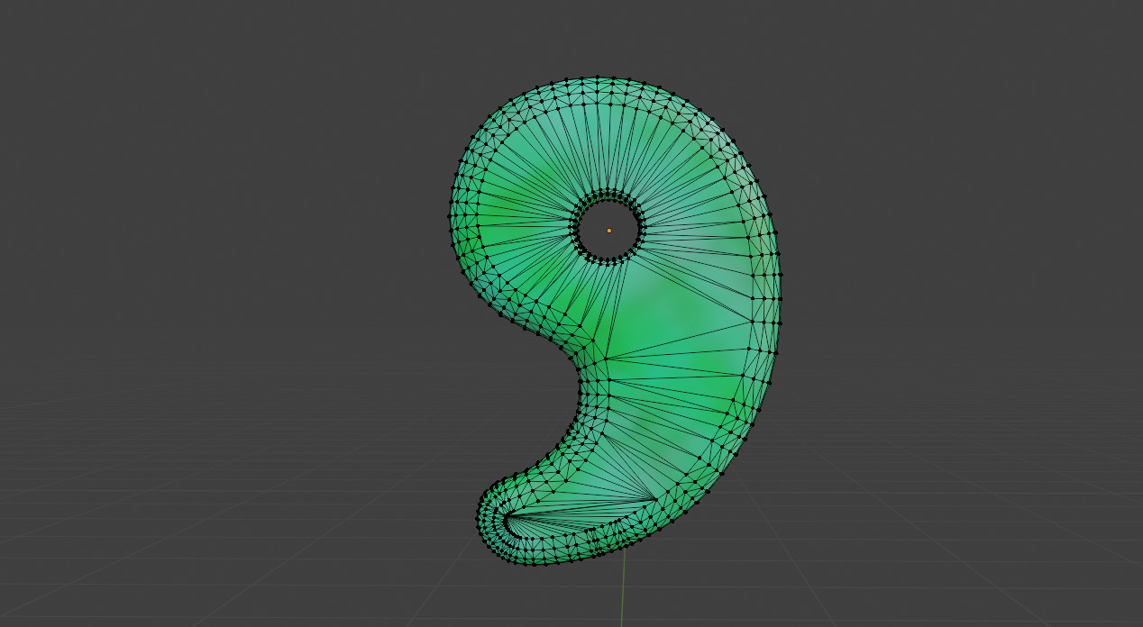 Magatama - high polygon and low polygon Low-poly 3D model_3