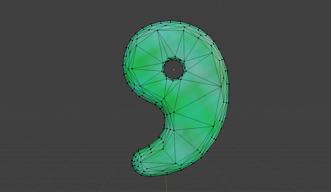 Magatama - high polygon and low polygon Low-poly 3D model_6