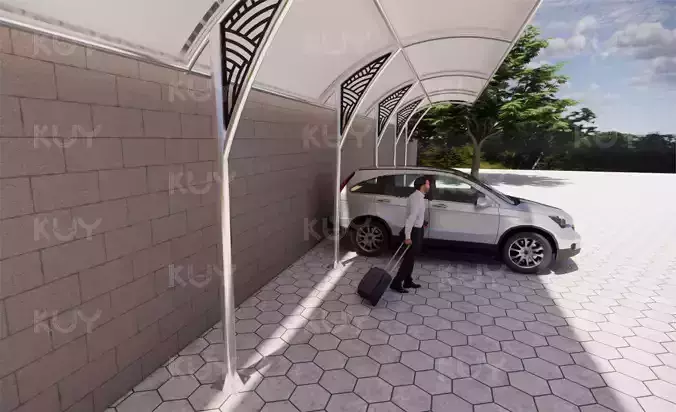 tarpaulin roof Low-poly 3D model