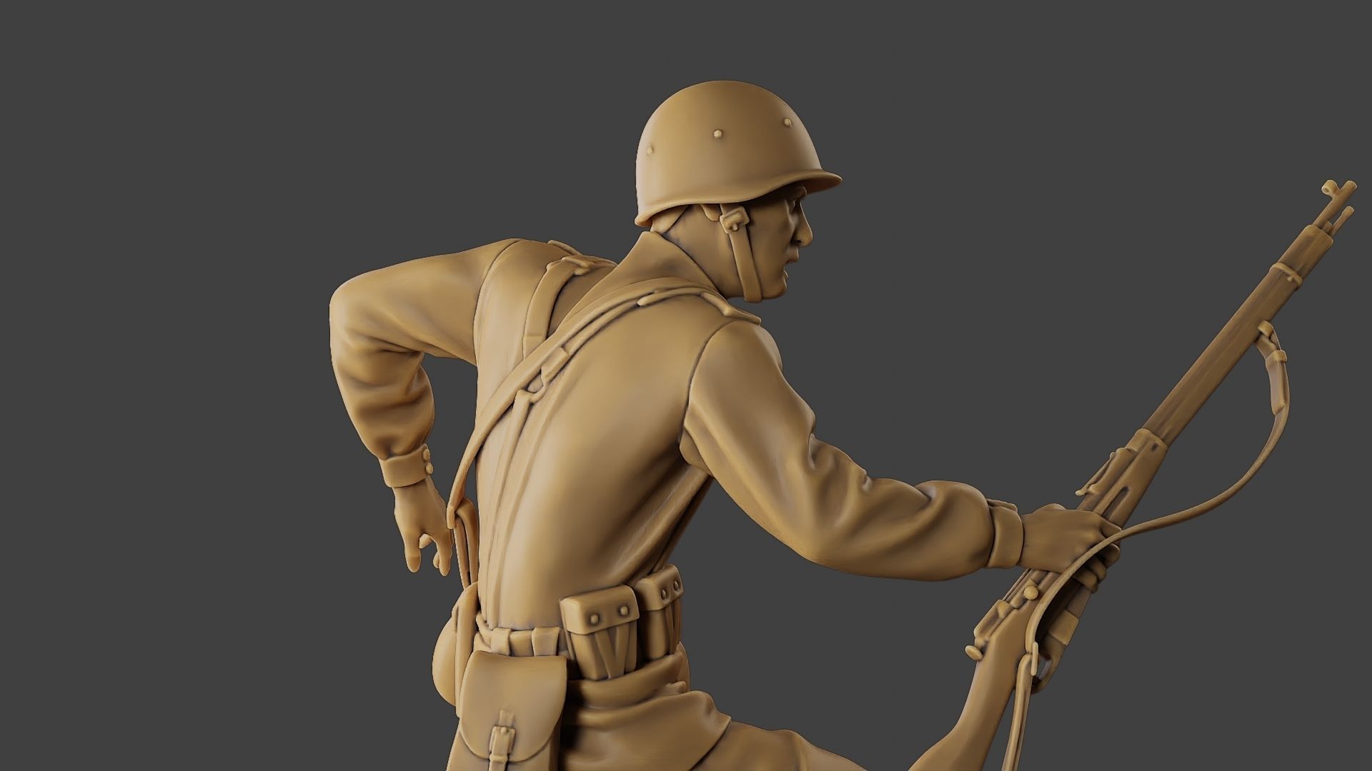 Russian soldier ww2 R3 001 3D print model_20