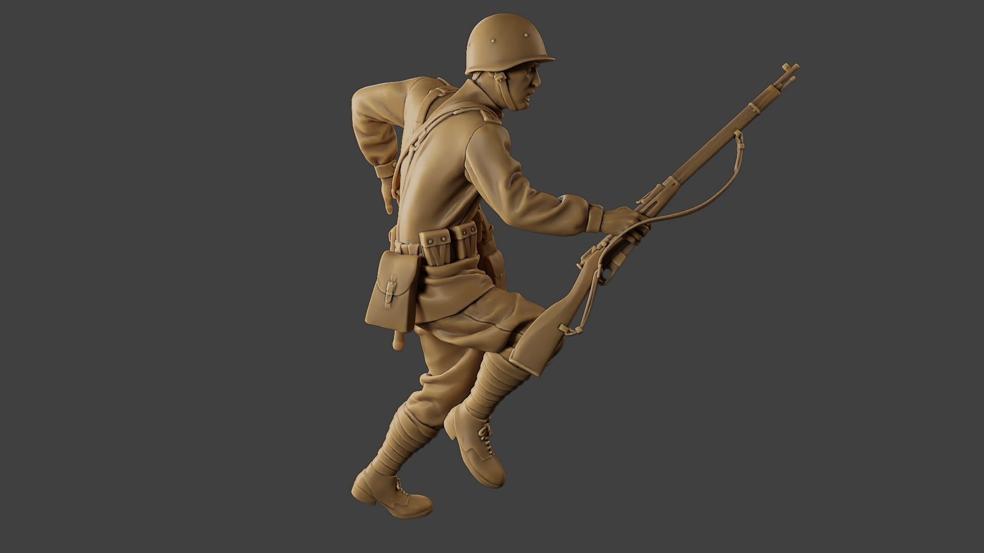 Russian soldier ww2 R3 001 3D print model_30
