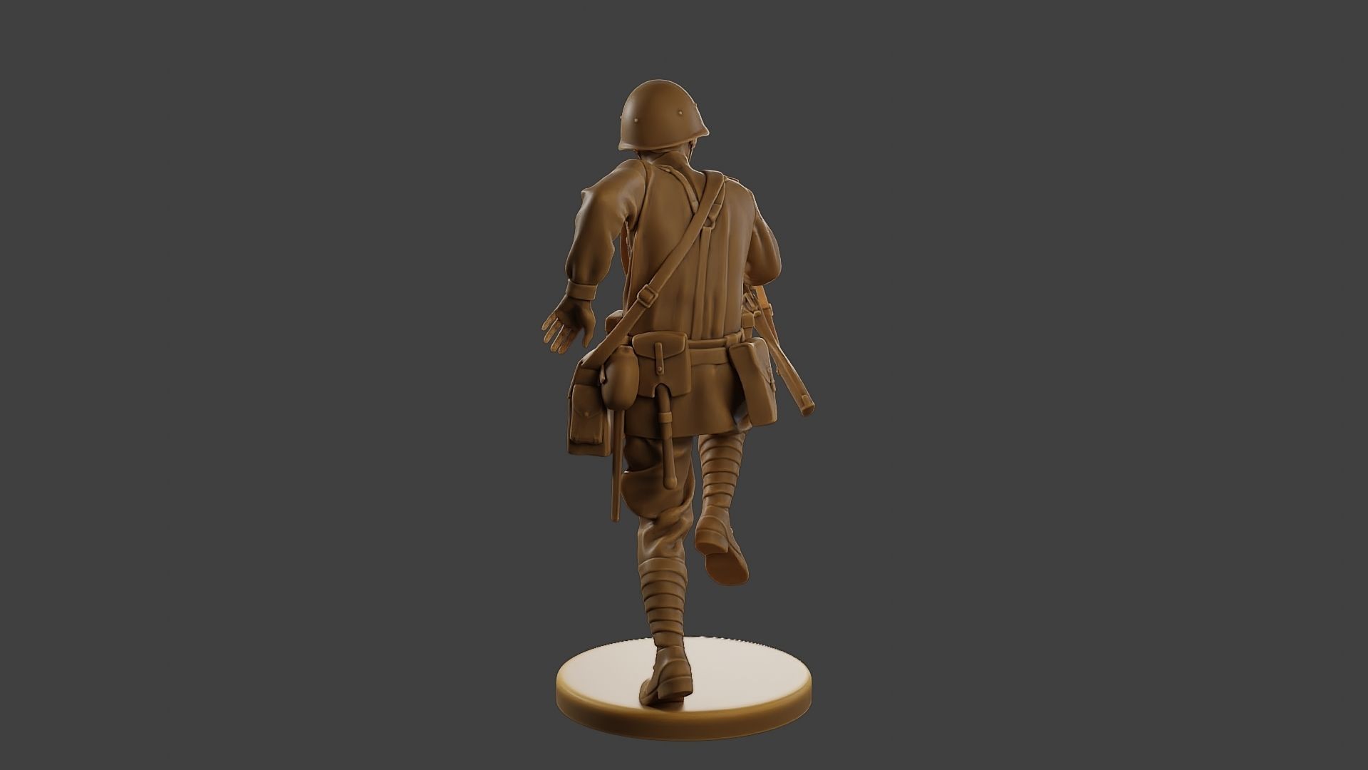 Russian soldier ww2 R3 001 3D print model_6