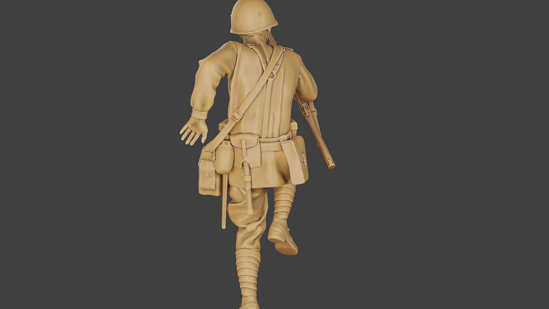 Russian soldier ww2 R3 001 3D print model_25