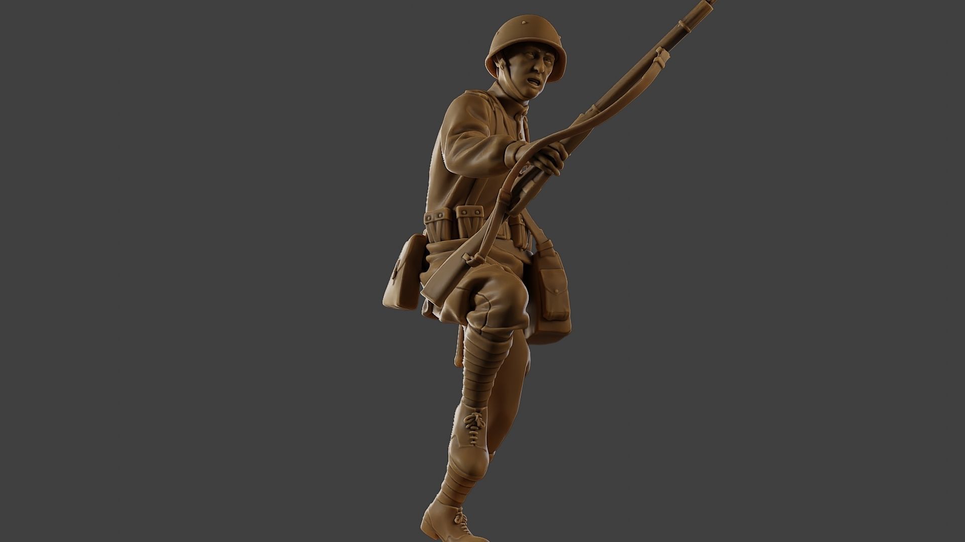 Russian soldier ww2 R3 001 3D print model_13