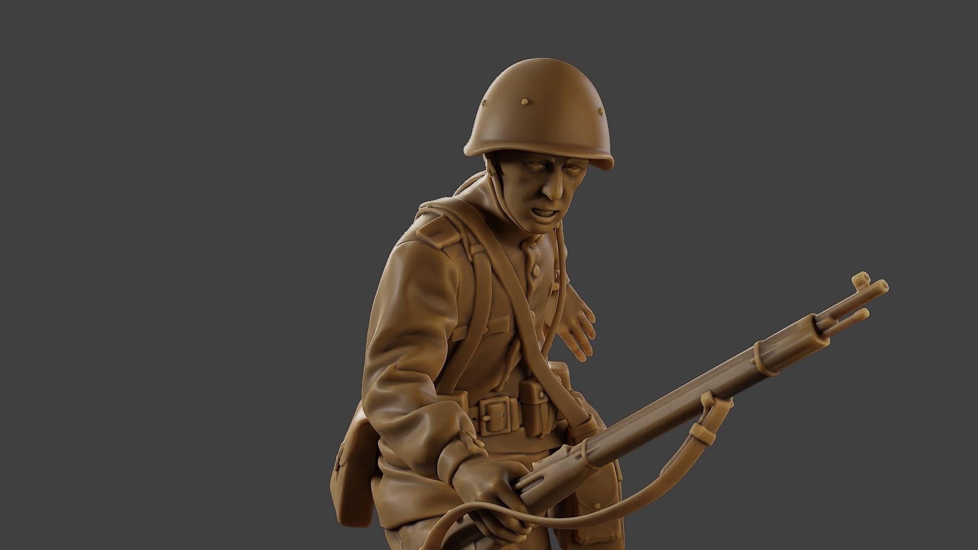 Russian soldier ww2 R3 001 3D print model_19