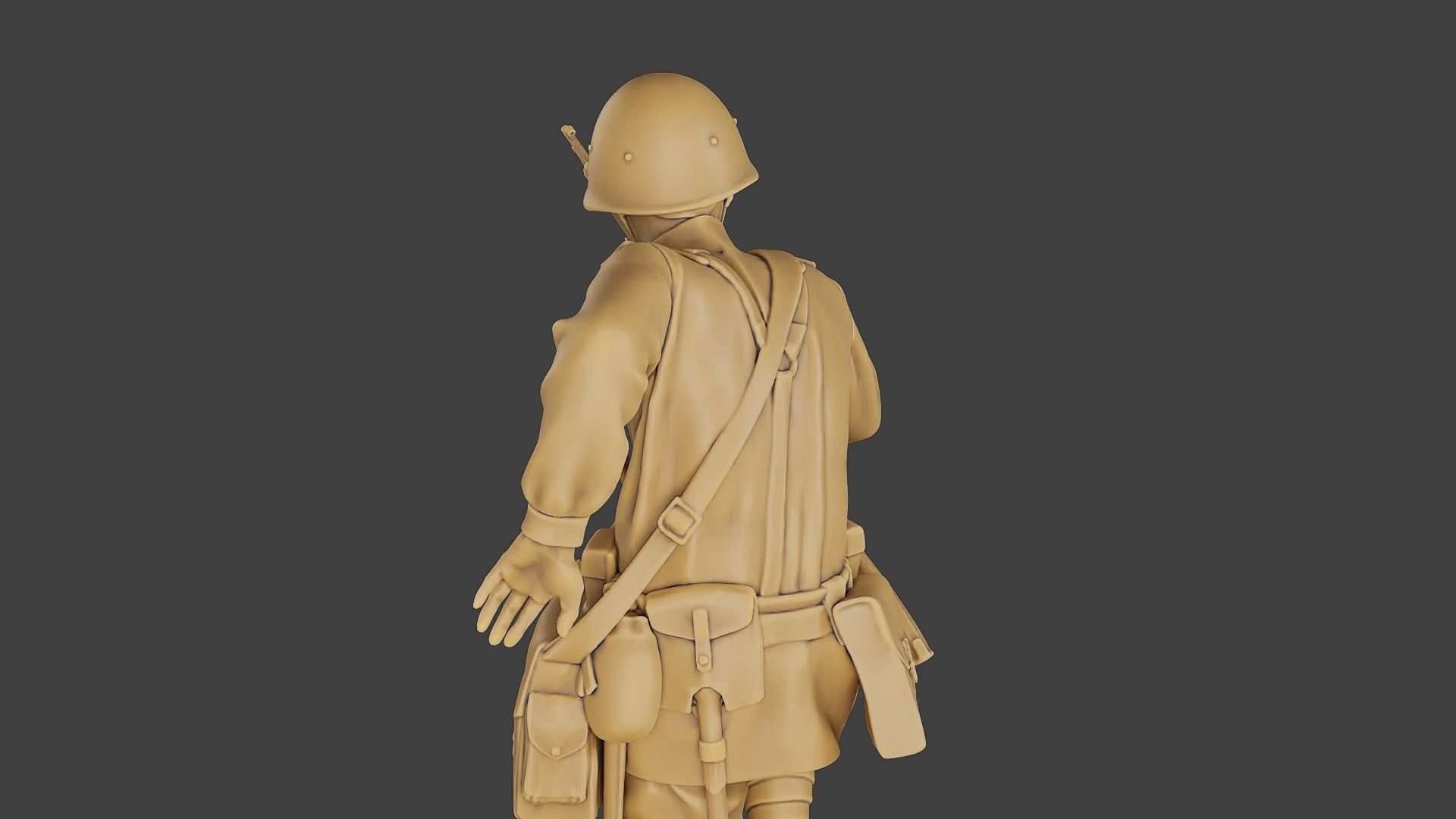 Russian soldier ww2 R3 001 3D print model_21