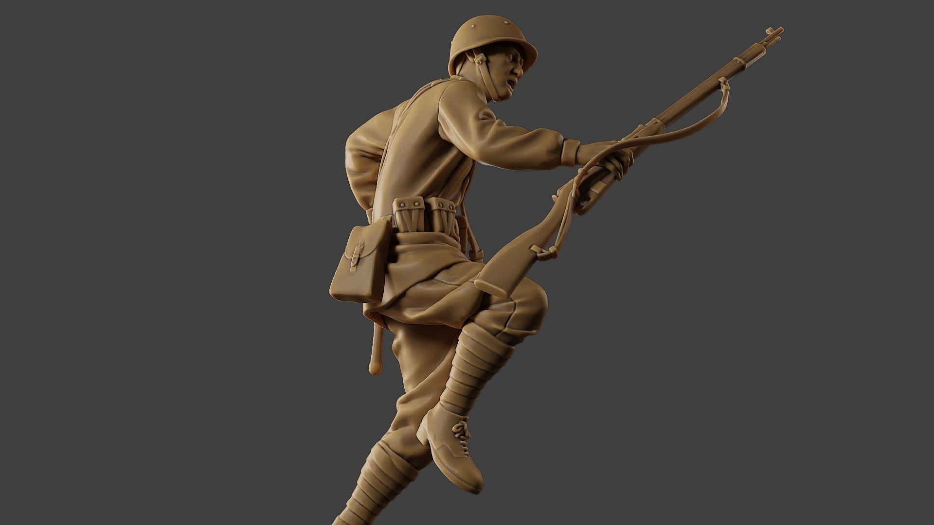 Russian soldier ww2 R3 001 3D print model_29