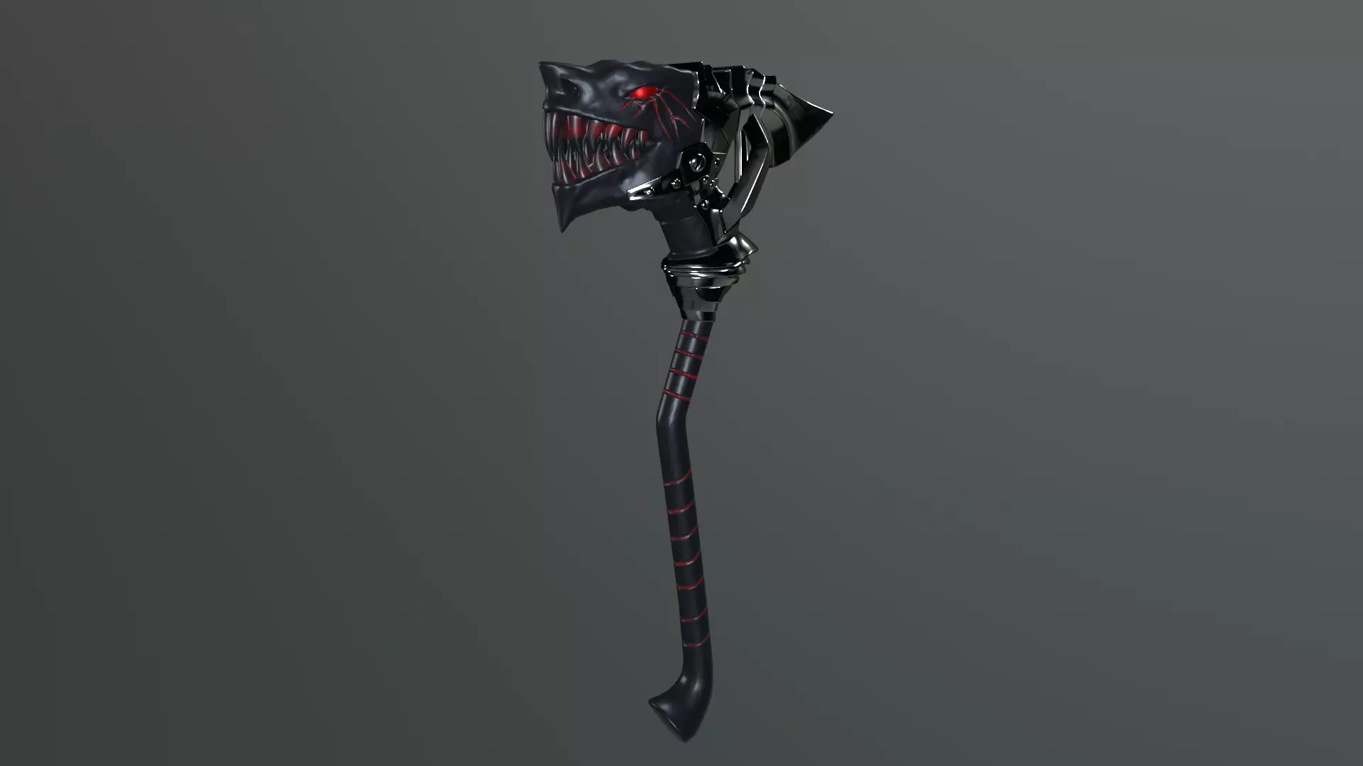Dino Hammer Low-poly 3D model_0