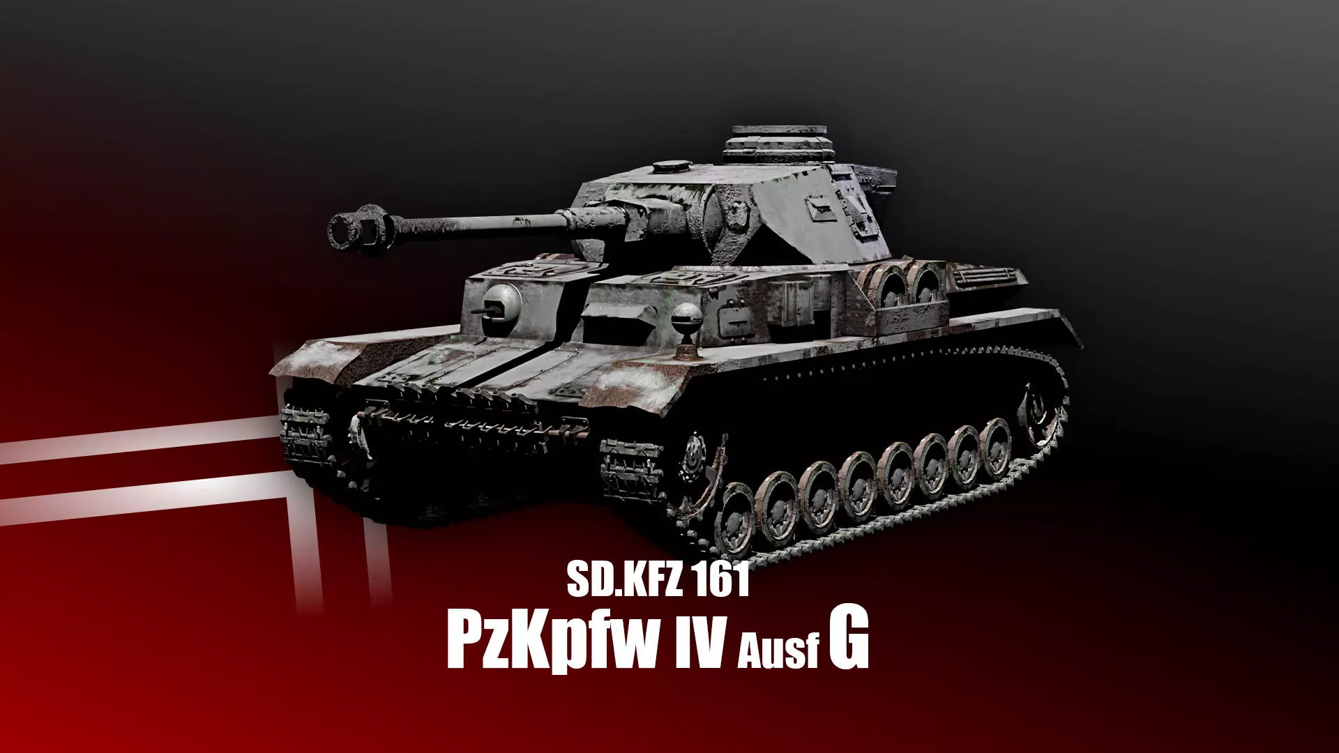 Panzer 4 - PzKpfw IV - Ausf G - Common Livery Low-poly 3D model