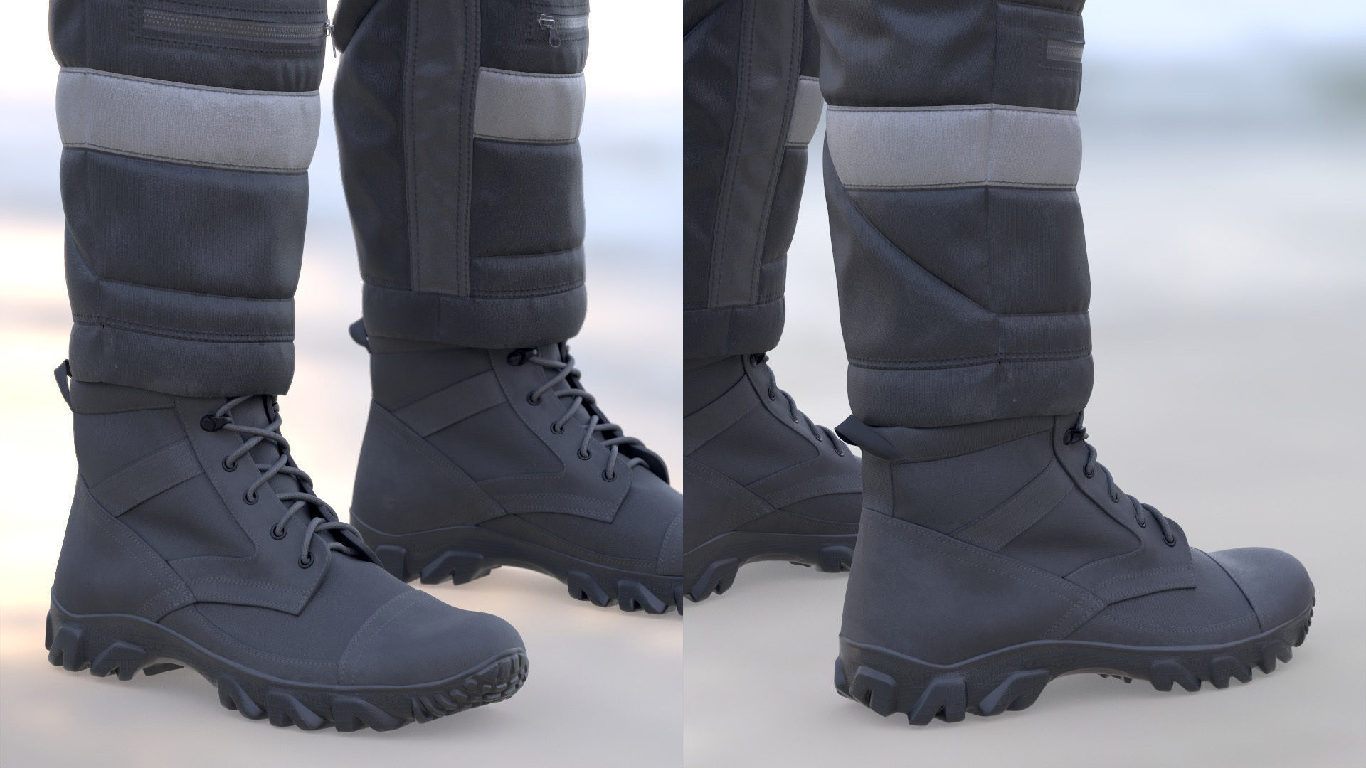 Mens and Womens Skydiving Uniforms - Modular - Rigged 3D Model Collection_18