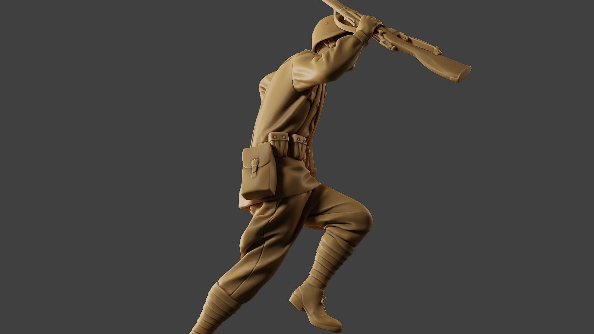 Russian soldier ww2 R3 004 3D print model_29