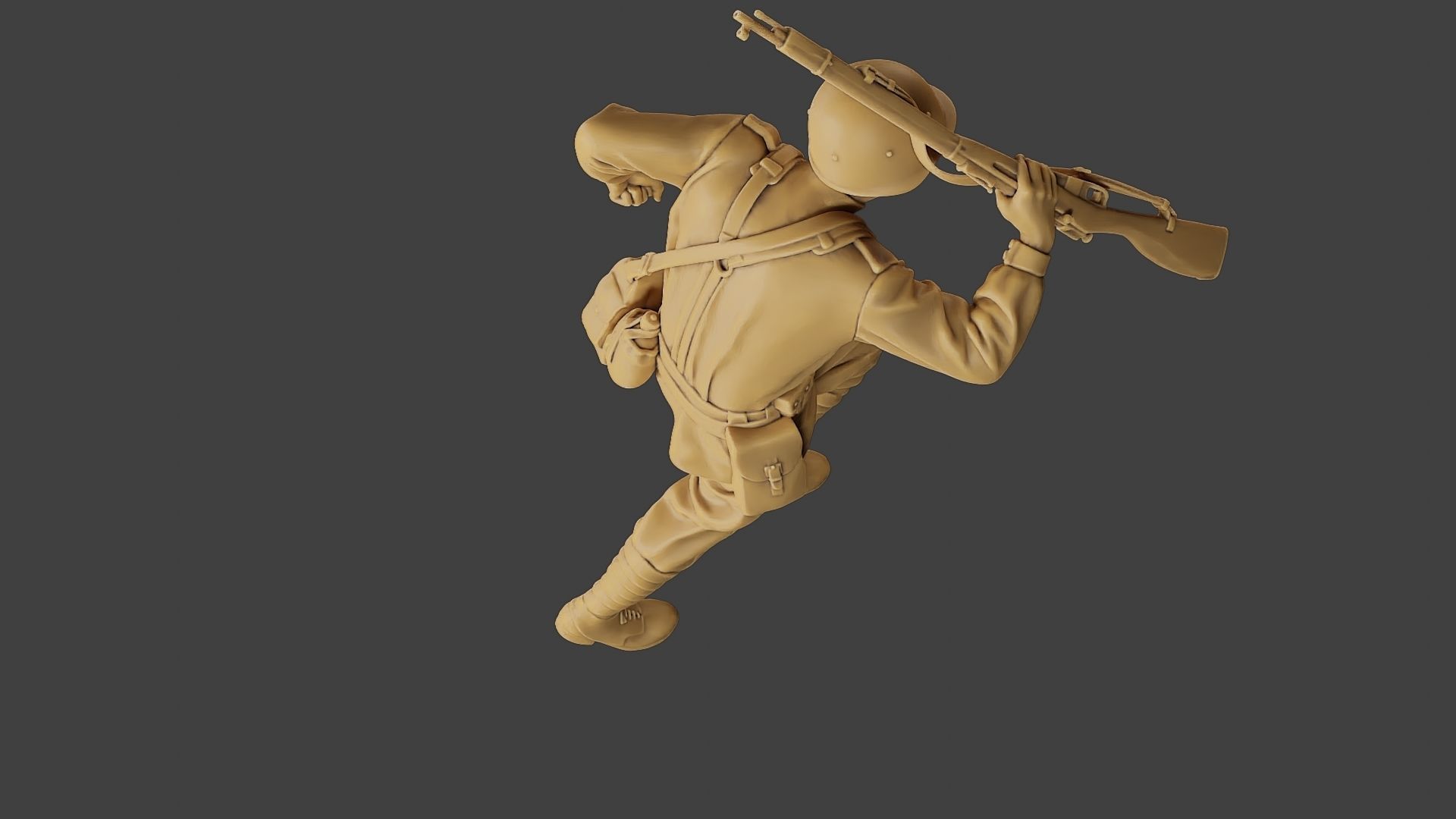 Russian soldier ww2 R3 004 3D print model_23