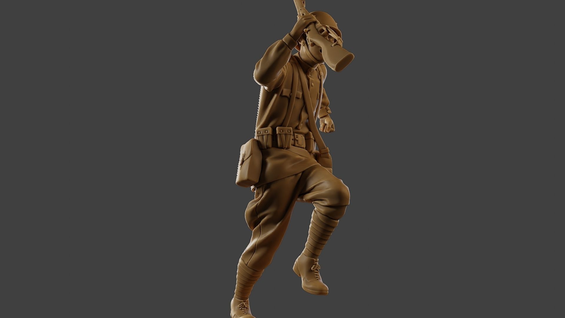 Russian soldier ww2 R3 004 3D print model_13