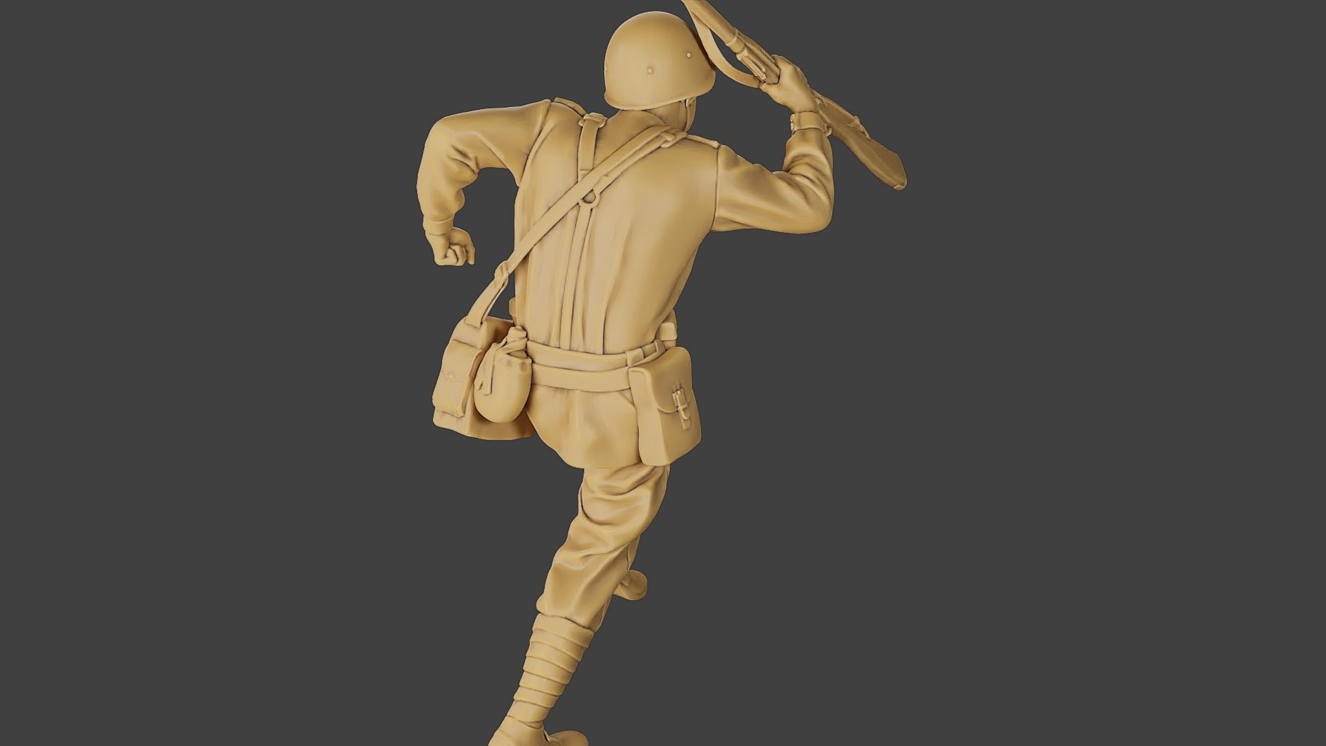Russian soldier ww2 R3 004 3D print model_24