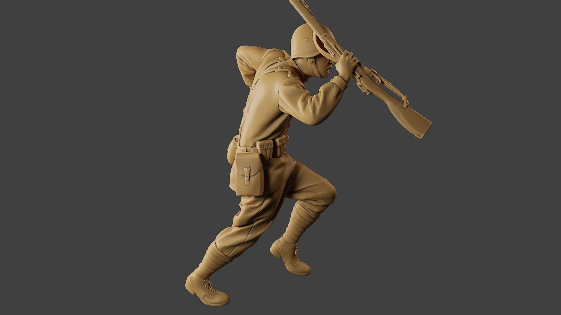 Russian soldier ww2 R3 004 3D print model_30