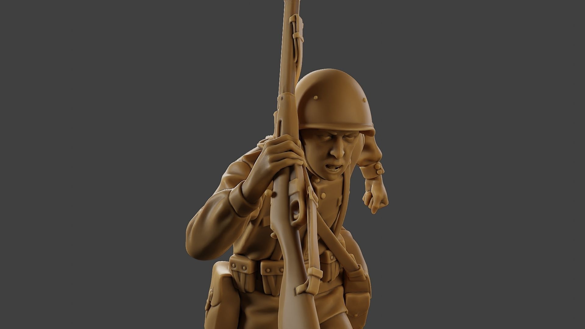 Russian soldier ww2 R3 004 3D print model_19