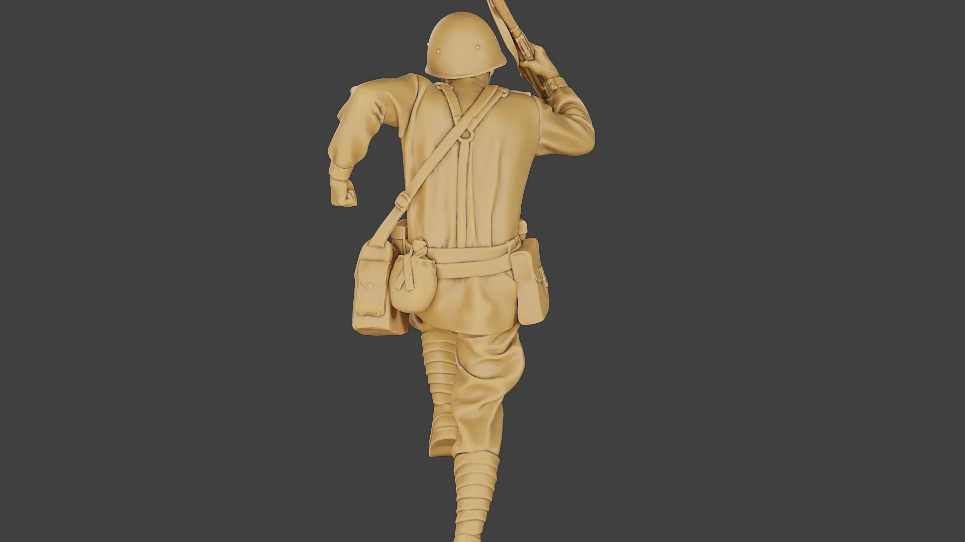 Russian soldier ww2 R3 004 3D print model_25