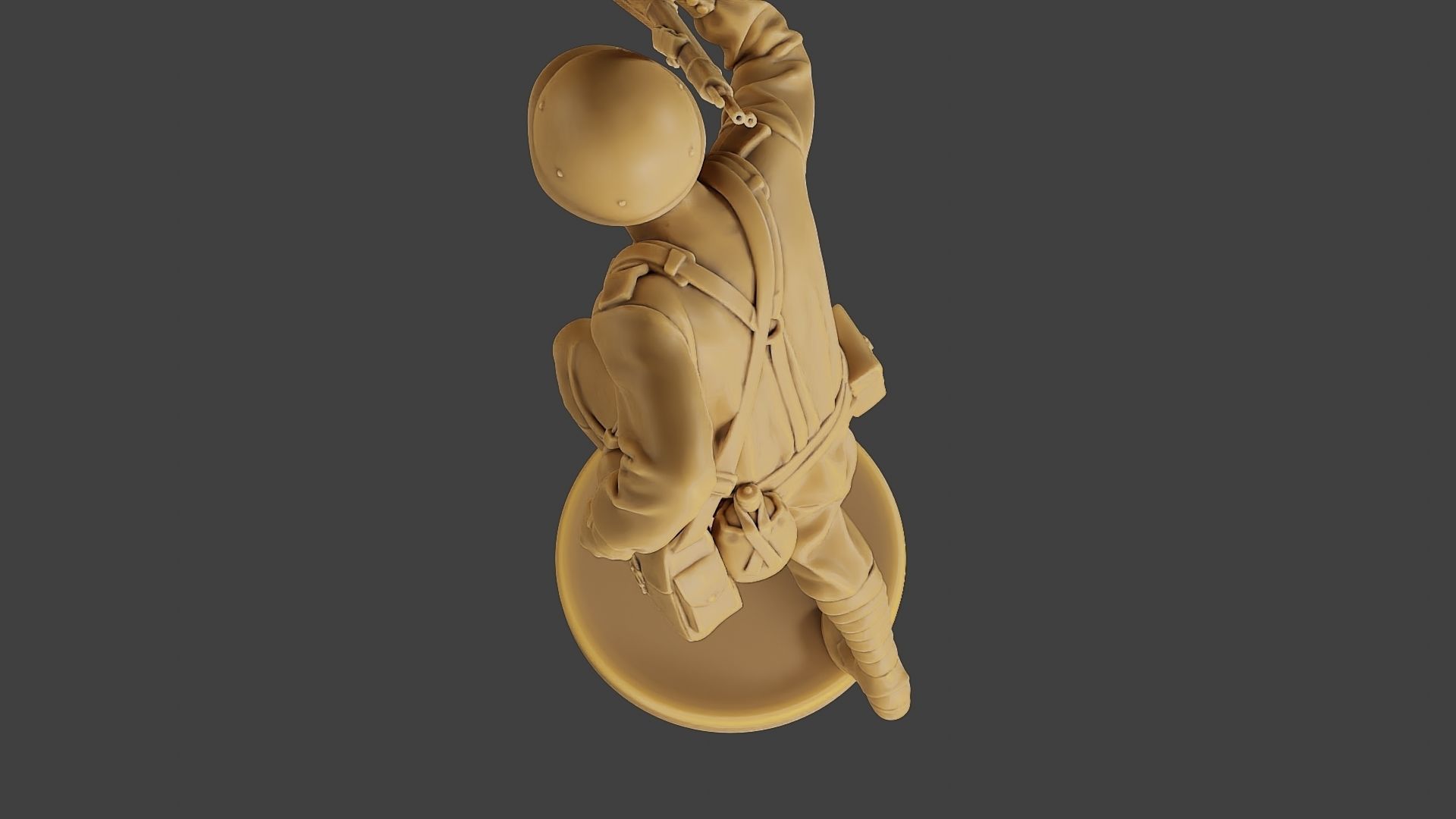 Russian soldier ww2 R3 004 3D print model_16