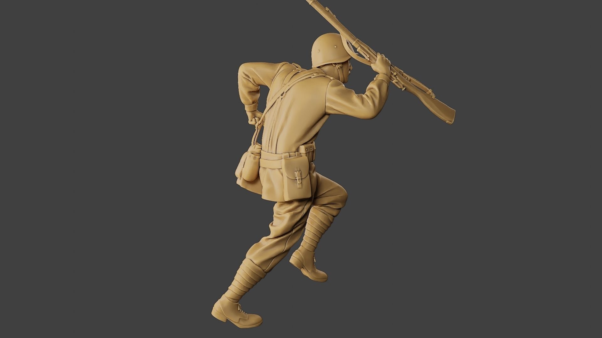 Russian soldier ww2 R3 004 3D print model_31