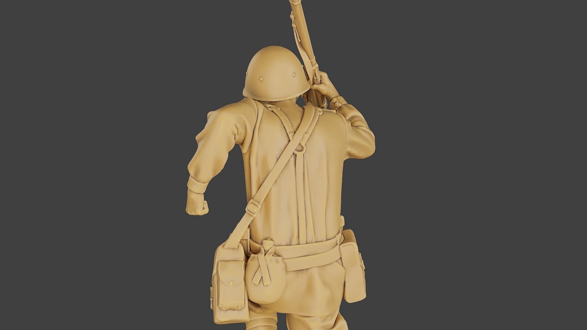 Russian soldier ww2 R3 004 3D print model_21