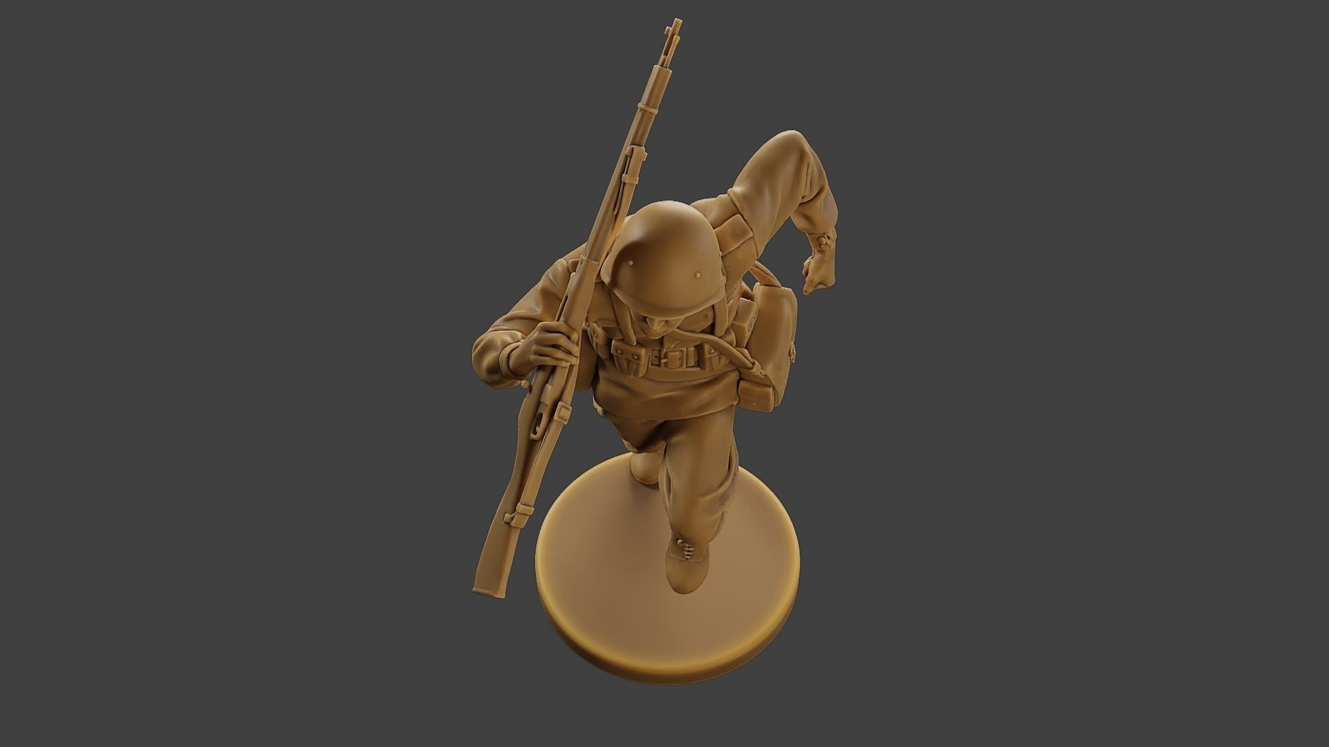 Russian soldier ww2 R3 004 3D print model_14