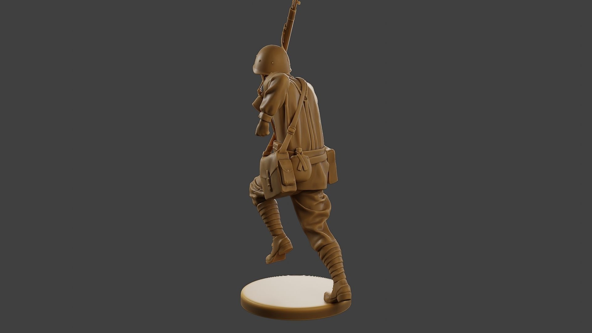 Russian soldier ww2 R3 004 3D print model_5