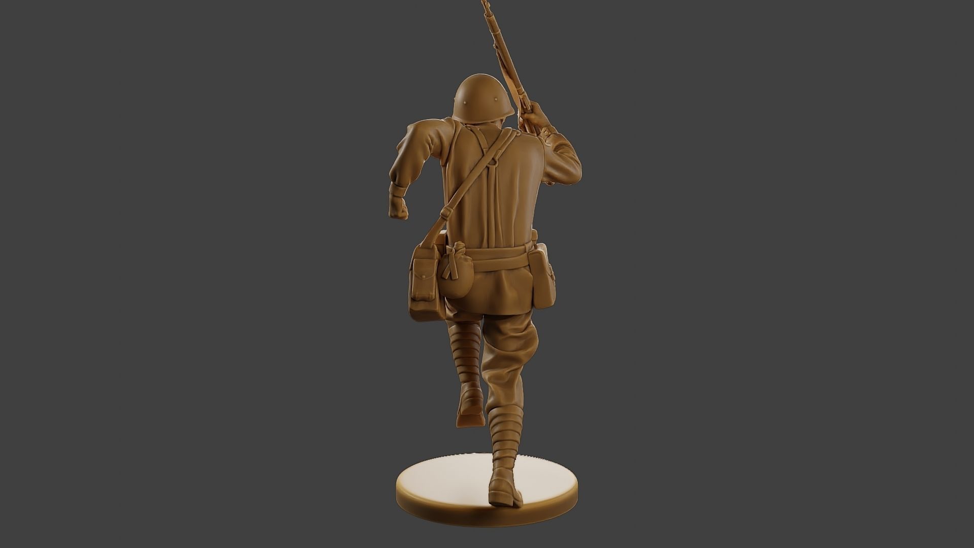 Russian soldier ww2 R3 004 3D print model_6
