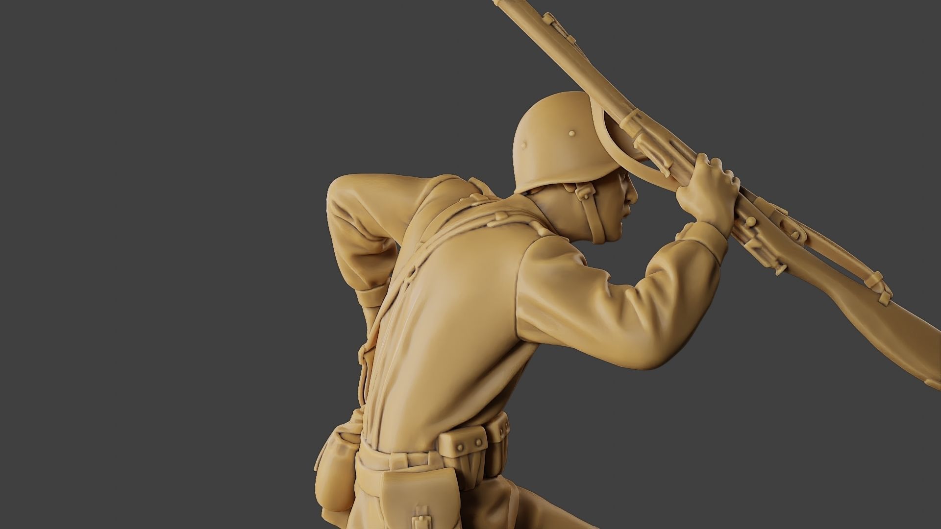 Russian soldier ww2 R3 004 3D print model_20