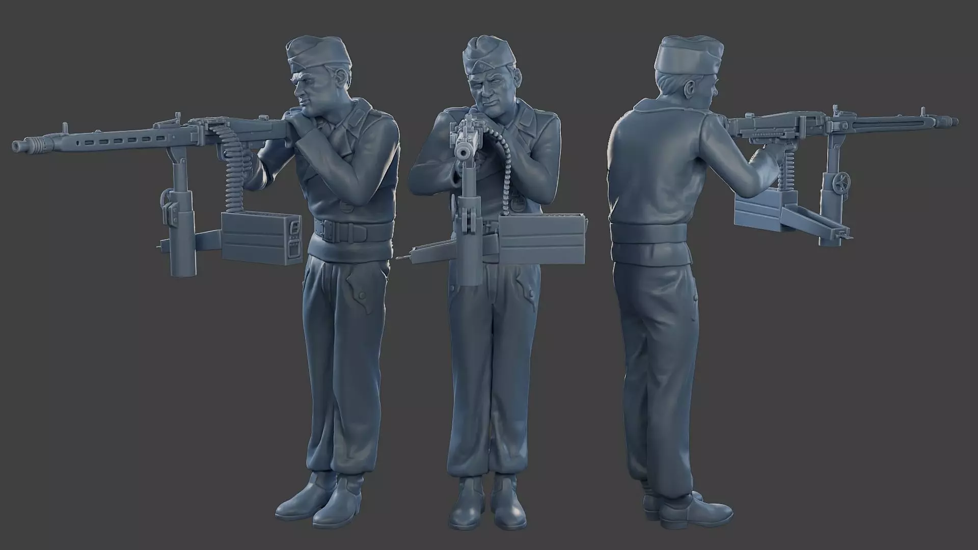 German Tank Crew unit ww2 GTC2 001 3D print model_0