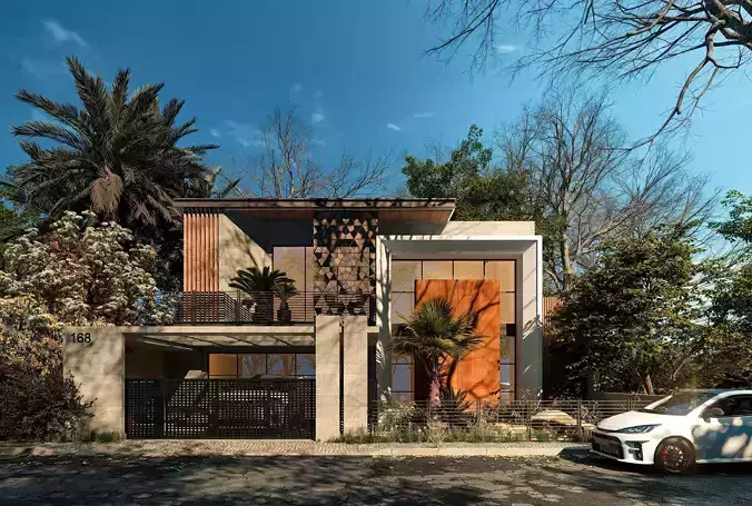 Exterior 002 Scene 3D model 3D model