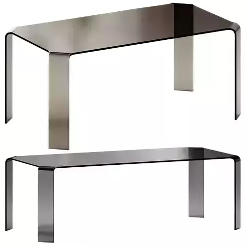 Fiam Italia RAGNO Rectangular glass table