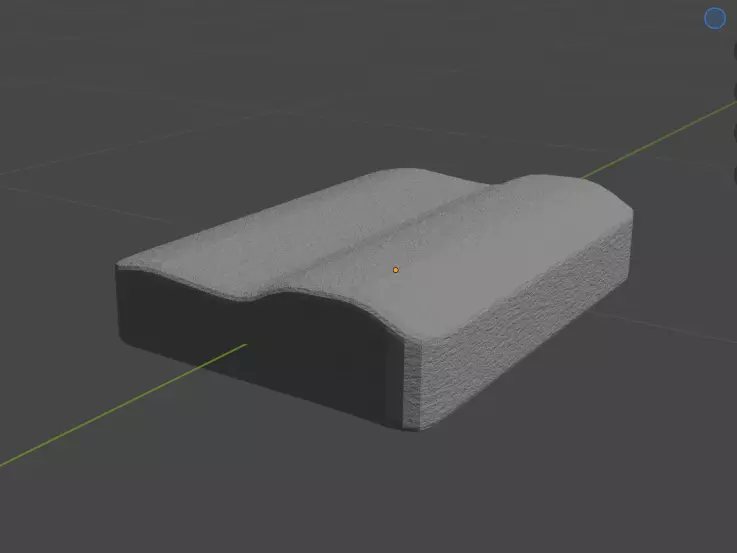 Cushion Pillow with Texture 3D model_0