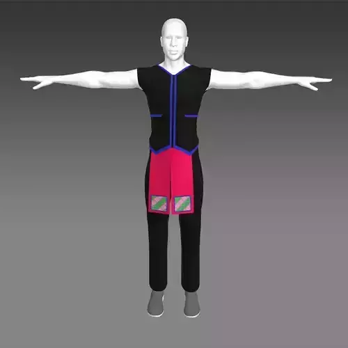 Hmong man outfit for cartoon 3d 3D model