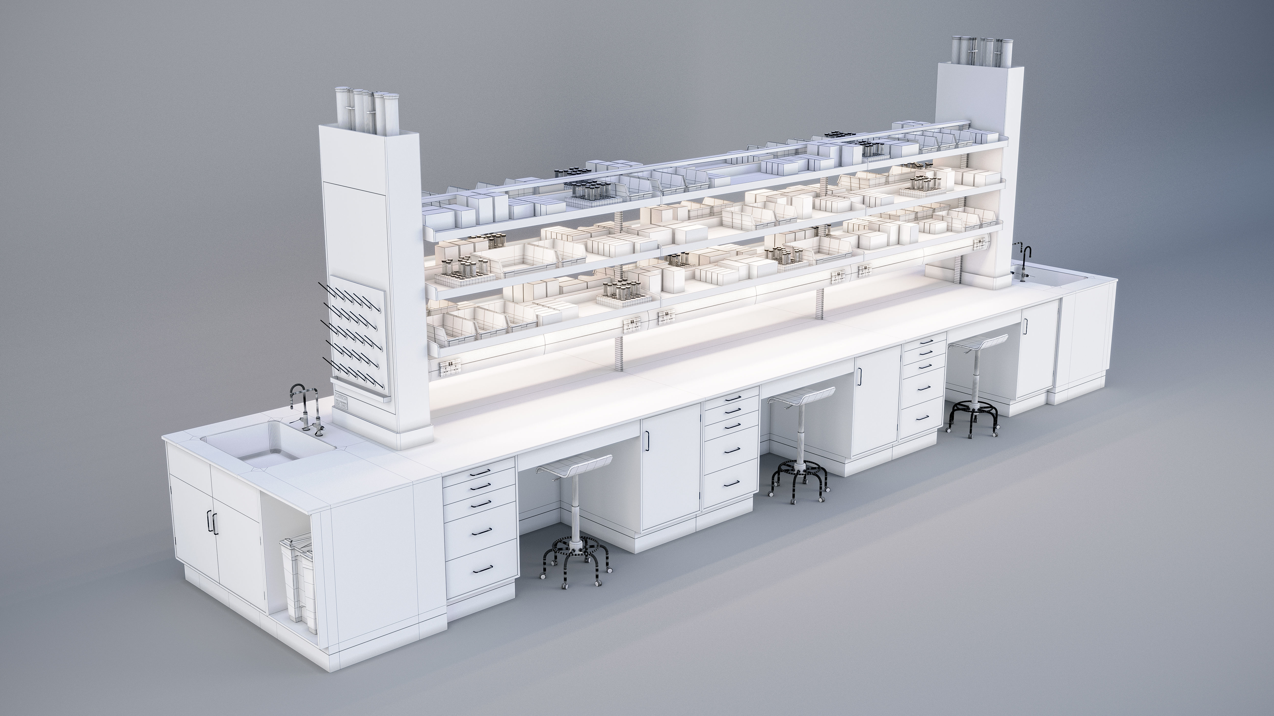 Laboratory - Workspace 3D model_5