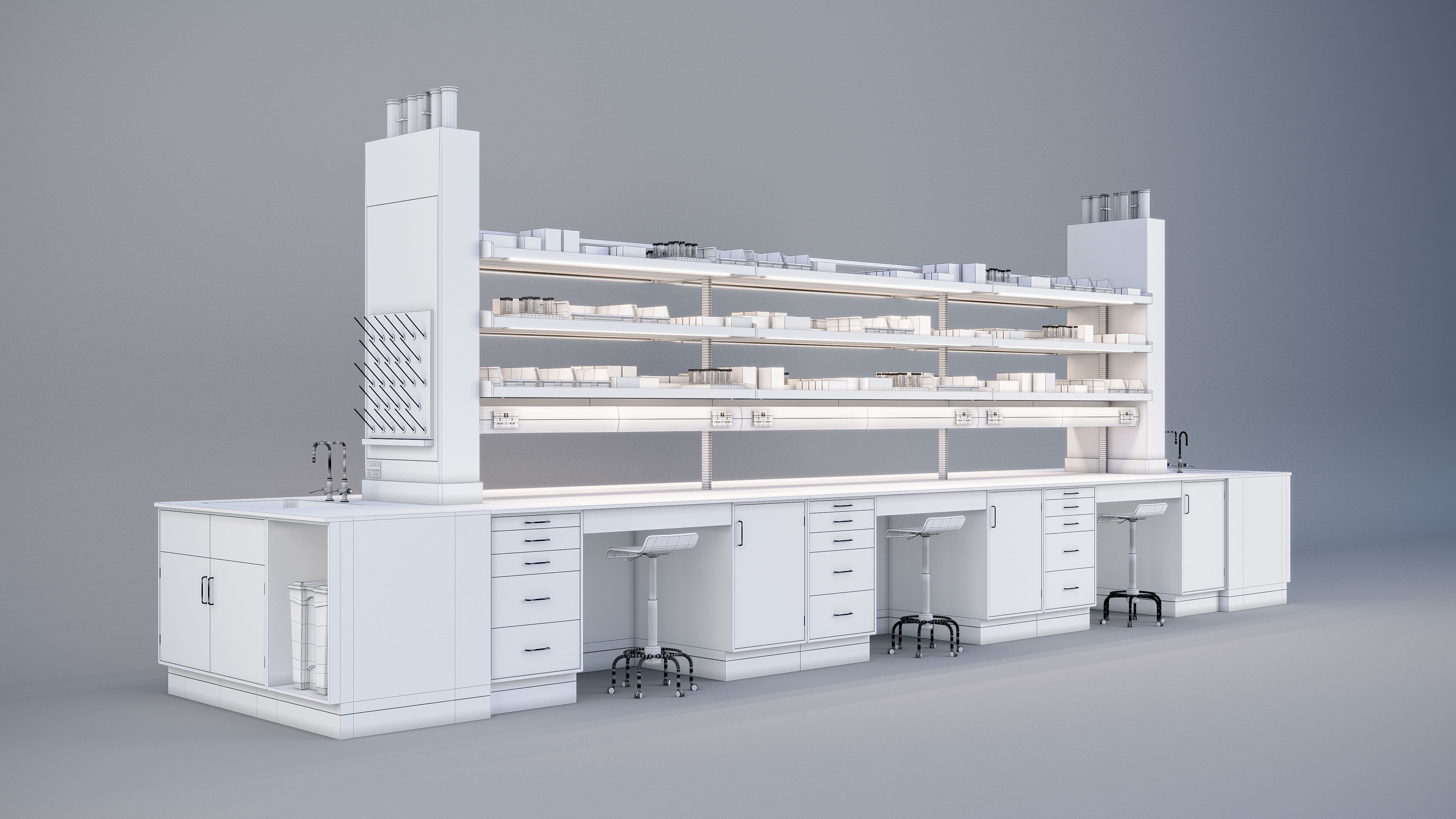 Laboratory - Workspace 3D model_1