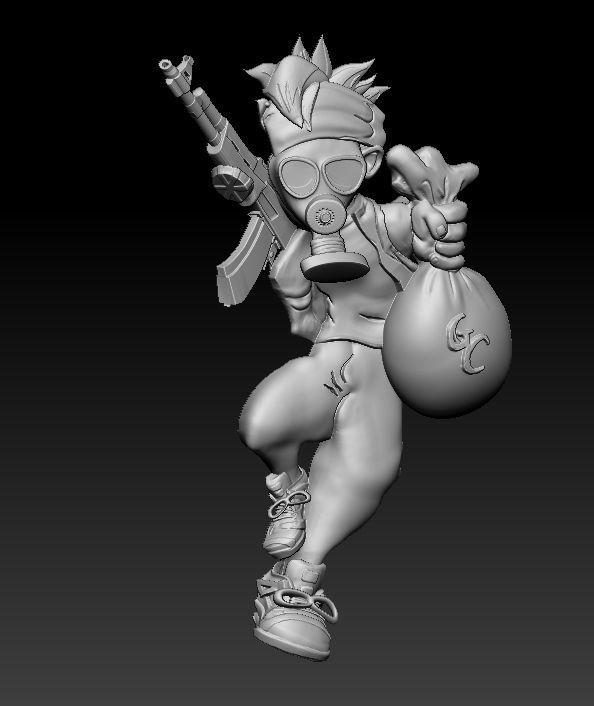 GAS Man  3D print model_1