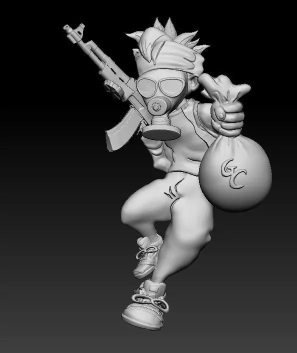 GAS Man  3D print model_0