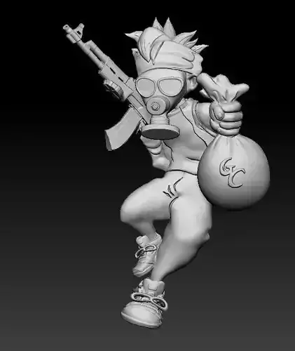 GAS Man  3D print model