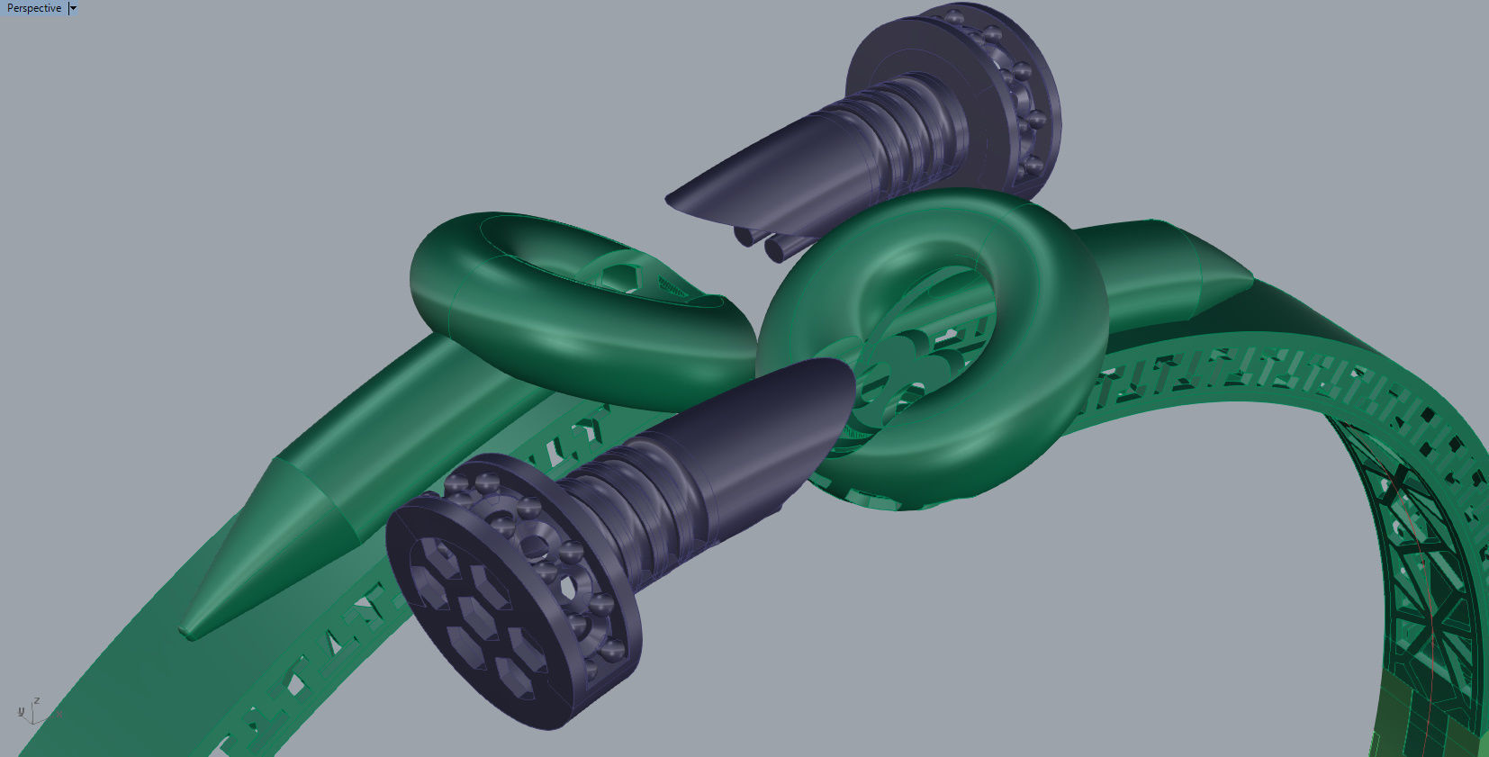 bracelet nails 3D print model_5