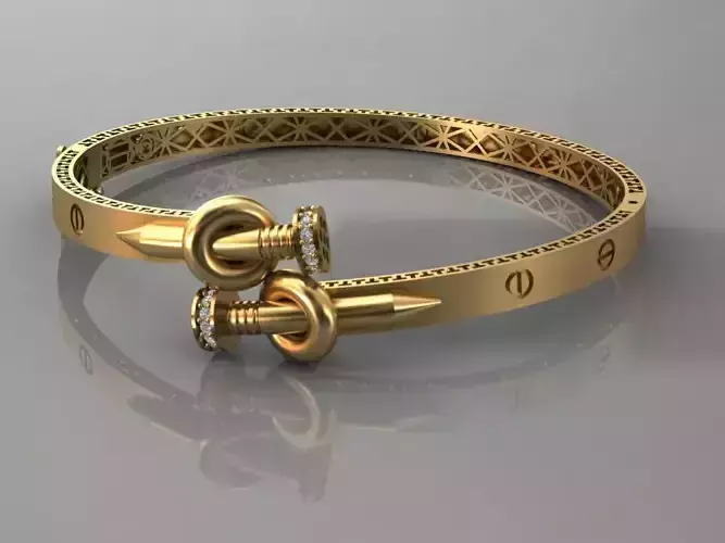 bracelet nails 3D print model