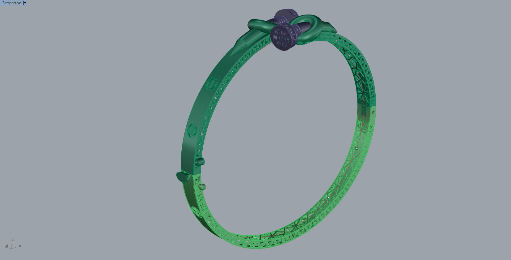 bracelet nails 3D print model_3