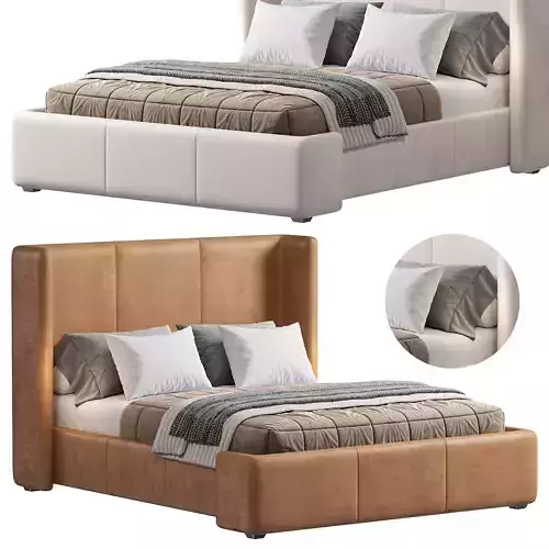 Wyller leather bed by arhaus